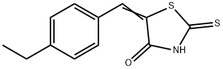 5-(4-乙基苯亚甲基)绕丹宁 (该产品不可在美国销售) 结构式