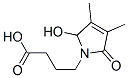 1H-Pyrrole-1-butanoic acid, 2,5-dihydro-2-hydroxy-3,4-dimethyl-5-oxo- (9CI) 结构式