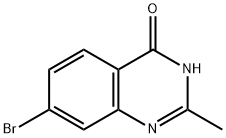 7-溴-2-甲基-3H-喹唑啉-4-酮 结构式