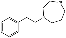 1-(2-苯乙基)高哌嗪 结构式