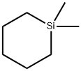 1,1-二甲基硅杂环己烷 结构式