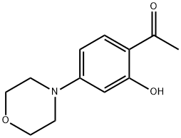 1-(2-羟基-4-N-吗啉基苯基)乙酮 结构式