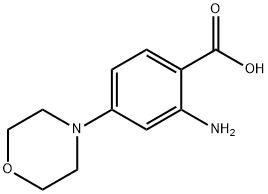 2-氨基-4-(4-吗啉基)苯甲酸 结构式