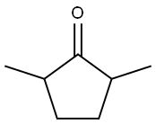 2,5-二甲基环戊酮 结构式