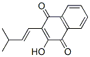 2-Hydroxy-3-(3-methyl-1-butenyl)-1,4-naphthoquinone 结构式