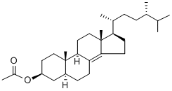 5ALPHA(H),17ALPHA(H),(20R)-BETA-ACETOXYERGOST-8(14)-ENE 结构式