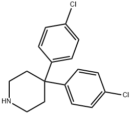 4,4-BIS(4-CHLOROPHENYL)PIPERIDINE 结构式