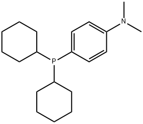 DICYCLOHEXYL(4-(N,N-DIMETHYLAMINO)PHENYL)PHOSPHIN 结构式