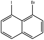1-溴-8-碘萘 结构式