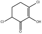 3,6-Dichloro-2-hydroxy-2-cyclohexen-1-one 结构式