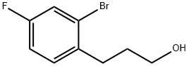 3-(2-BROMO-4-FLUORO-PHENYL)-PROPAN-1-OL 结构式