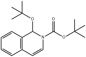 1-叔丁氧基-2-丁氧羰基-1,2-二氢异喹啉 结构式