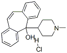 5-(1-methyl-4-piperidyl)-5H-dibenzo[a,d]cyclohepten-5-ol hydrochloride 结构式