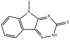 5-甲基-5H-[1,2,4]三嗪并[5,6-B]吲哚-3-硫醇 结构式