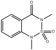 1,3-Dimethyl-1H-2,1,3-benzothiadiazin-4(3H)-one 2,2-dioxide 结构式