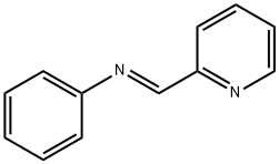 反式-N-(2-吡啶基亚甲基)苯胺 结构式