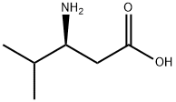 (S)-3-氨基-4-甲基戊酸 结构式