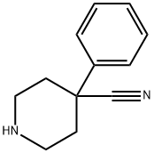 4-苯基哌啶-4-甲腈 结构式