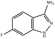 3-氨基-6-氟-1H-吲唑 结构式