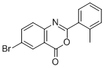 6-BROMO-2-(2-METHYLPHENYL)-4H-3,1-BENZOXAZIN-4-ONE 结构式