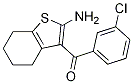 (2-AMino-4,5,6,7-tetrahydrobenzo[b]thiophen-3-yl)(3-chlorophenyl)Methanone 结构式