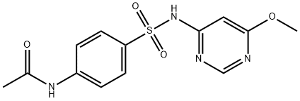 N4-乙酰基磺胺间甲氧嘧啶 结构式