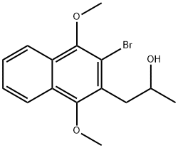 1-(3-BROMO-1,4-DIMETHOXY-NAPHTHALEN-2-YL)-PROPAN-2-OL 结构式