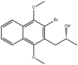 (R)-1-(3-BROMO-1,4-DIMETHOXY-NAPHTHALEN-2-YL)-PROPAN-2-OL 结构式