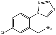 (5-CHLORO-2-(1H-1,2,4-TRIAZOL-1-YL)PHENYL)METHANAMINE 结构式