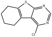 4-氯-5,6,7,8-四氢-1-苯并噻吩[2,3-D]嘧啶 结构式