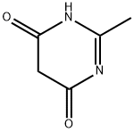 4,6-二羟基-2-甲基嘧啶 结构式