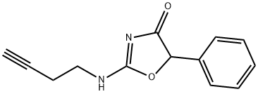 2-(3-Butynylamino)-5-phenyl-2-oxazolin-4-one 结构式