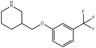 3-([3-(TRIFLUOROMETHYL)PHENOXY]METHYL)PIPERIDINE 结构式