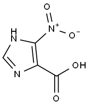 4-硝基-1H-咪唑-5-羧酸 结构式