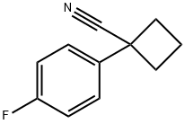 1-(4-氟苯基)环丁烷甲腈 结构式