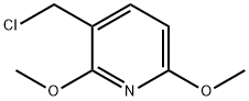 3-(CHLOROMETHYL)-2,6-DIMETHOXYPYRIDINE 结构式