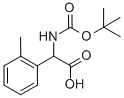 BOC-DL-(2-甲基苯基)甘氨酸 结构式