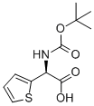BOC-(S)-2-(2-噻吩基)-甘氨酸 结构式