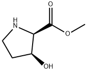 (3S)-(9CI)-3-羟基-D-脯氨酸甲酯 结构式