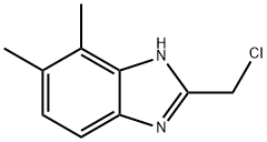 2-(氯甲基)-4,5-二甲基-1H-苯并咪唑 结构式
