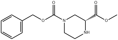 R-4-CBZ-2-哌嗪甲酸甲酯 结构式