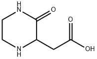 2-(3-氧代哌嗪-2-基)乙酸 结构式