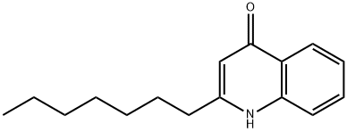 2-庚基-4-喹啉酮 结构式