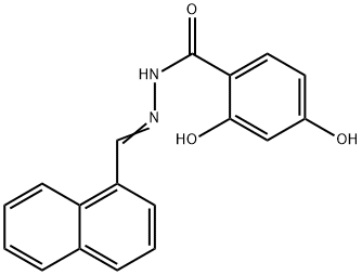 2,4-dihydroxy-N'-(1-naphthylmethylene)benzohydrazide 结构式