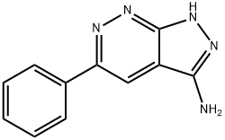 5-苯基-1H-吡唑并[3,4-C]哒嗪-3-胺 结构式