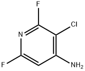 4-氨基-3-氯-2,6-二氟吡啶 结构式