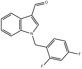 1-(2,4-difluorobenzyl)-3-formyl-1H-indole 结构式