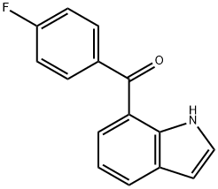 (4-氟苯基)-1H-吲哚-7-基-甲酮 结构式