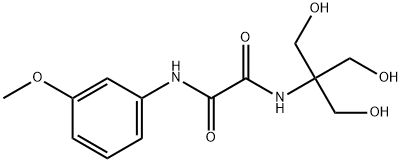 N-[1,3-二羟基-2-(羟甲基)丙-2-基]-N'-(3-甲氧苯基)乙烷二酰胺 结构式