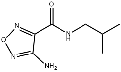 4-amino-N-isobutyl-1,2,5-oxadiazole-3-carboxamide 结构式